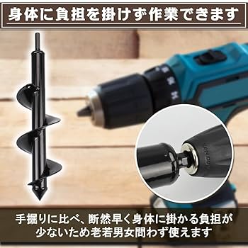 Amazon | ドンシンク60 園芸用アースドリル 3サイズセット